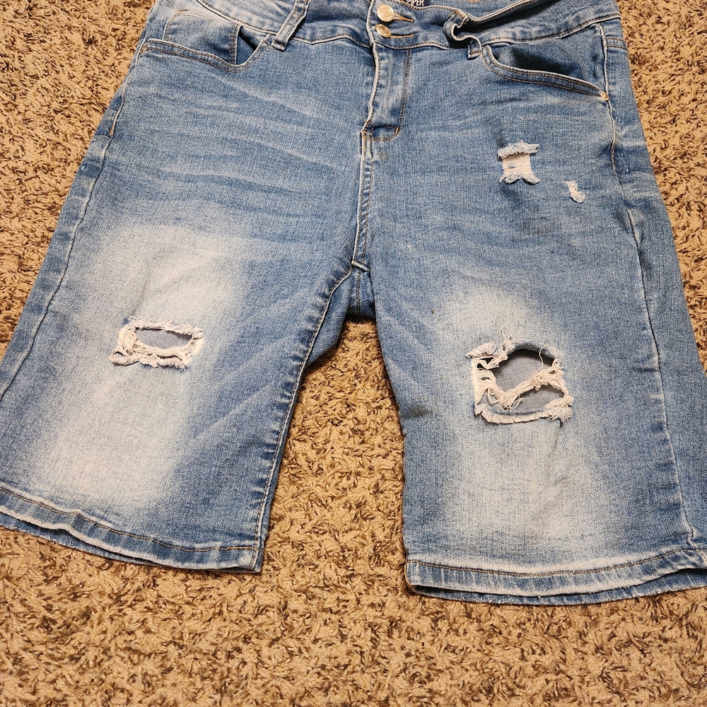 Piper Light Blue Denim Shorts